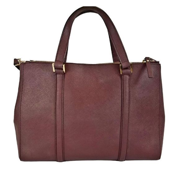 Kate Spade Merlot double zip satchel bag - Picture 2 of 8